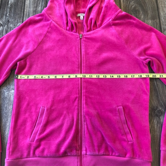 SOLD Juicy Couture Hot Pink Velour Full Zip Jacket - Picture 5 of 7